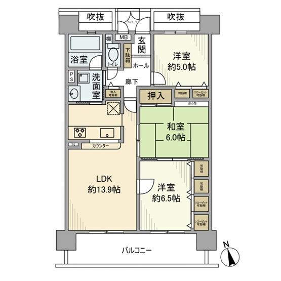【間取り】 | ガーデンヒルズ三河安城