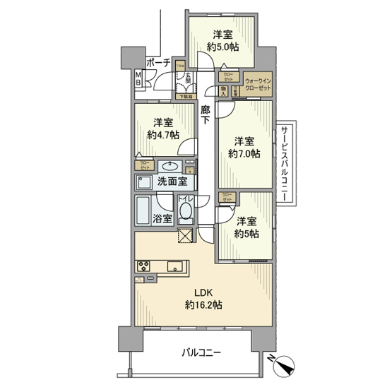 【間取り】 | リコット三河安城南町