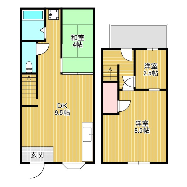 服部南町3丁目戸建の間取り