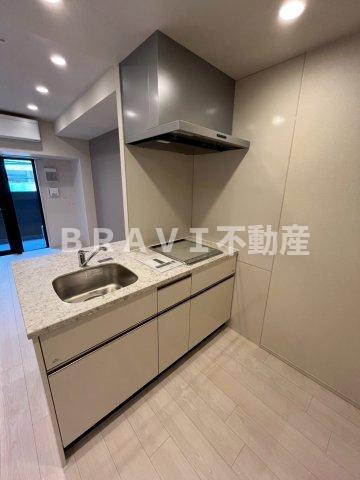 K-COURT谷町四丁目　BRAVI不動産のキッチン|【K-COURT谷町四丁目】キッチンでお料理をお楽しみください