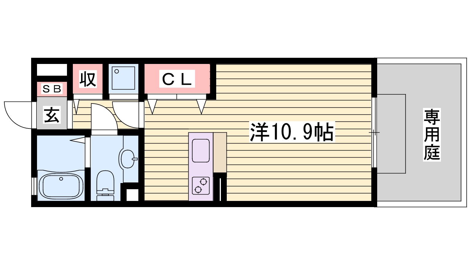 カーサアリビオの間取り