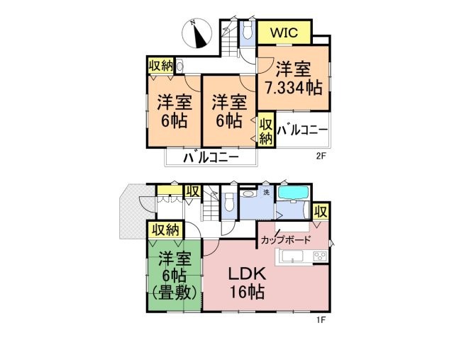 【商談中】新築戸建　羽島市竹鼻町　全２区画分譲の間取り|■2号棟　■ヤマダ不動産　株式会社リライフ　
■夢のマイホーム購入をフルサポートします！