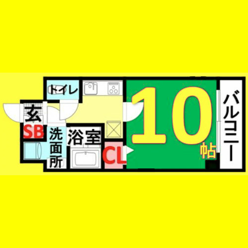 グレーシア名駅南　名古屋市賃貸　仲介手数料無料の間取り