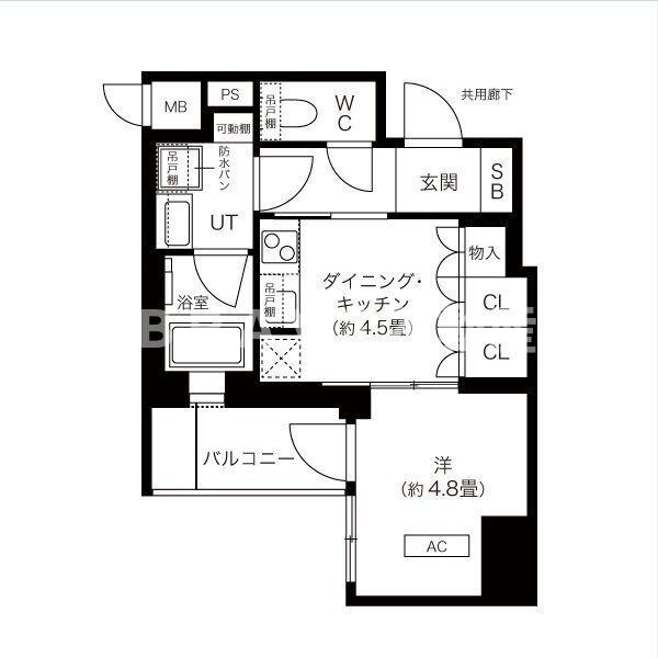 K-COURT谷町四丁目　BRAVI不動産の間取り|【K-COURT谷町四丁目】間取りです