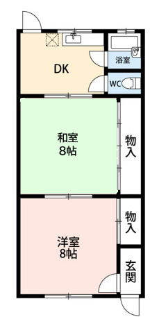 長坂アパート　　刈谷市近郊の賃貸ならクラスホーム刈谷店の間取り