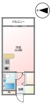 ニューksハイツの間取り|反転あり
