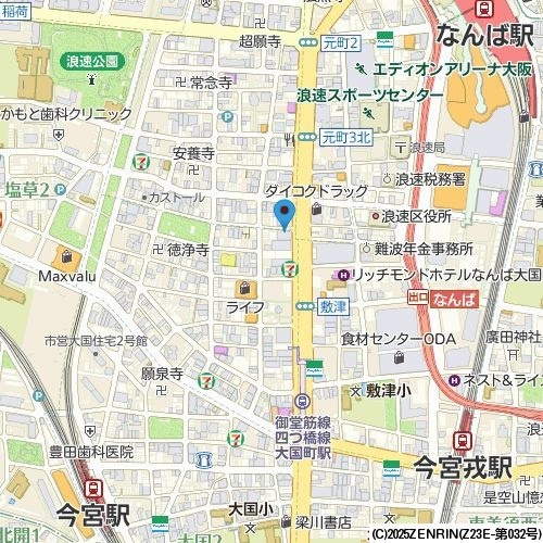 ドゥーエなんば南の地図