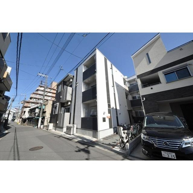 大阪市東成区中道４丁目のアパートの外観