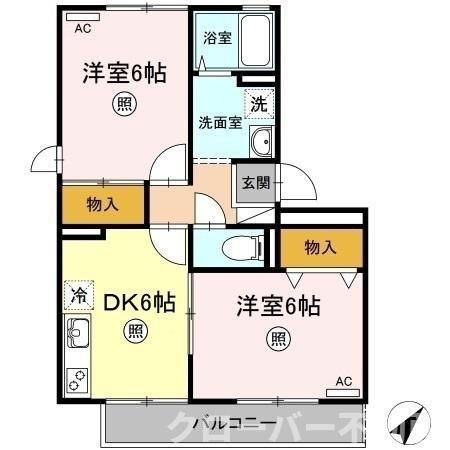 シャトレー西本の間取り
