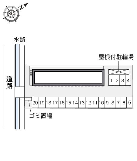 レオパレスサウスコートの区画図|水島　倉敷　家具　家電　社宅　マンスリー