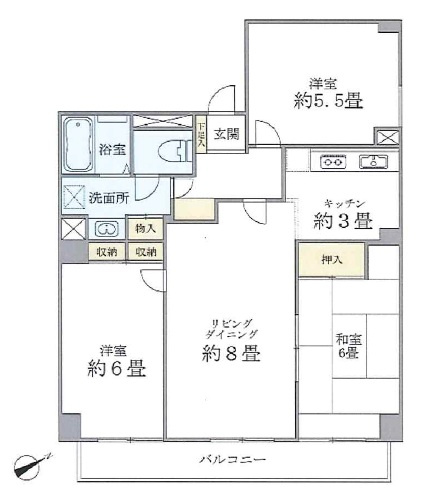 シティハイツ根津の間取り