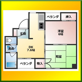 【間取り】 | サンハイツ柳沢