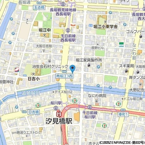 ドゥーエ南堀江の地図