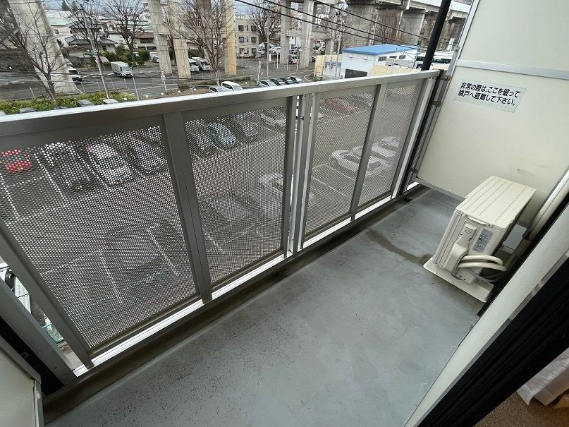 レオパレスオバタのバルコニー|双葉　原町　相馬　家具　家電　社宅　マンスリー