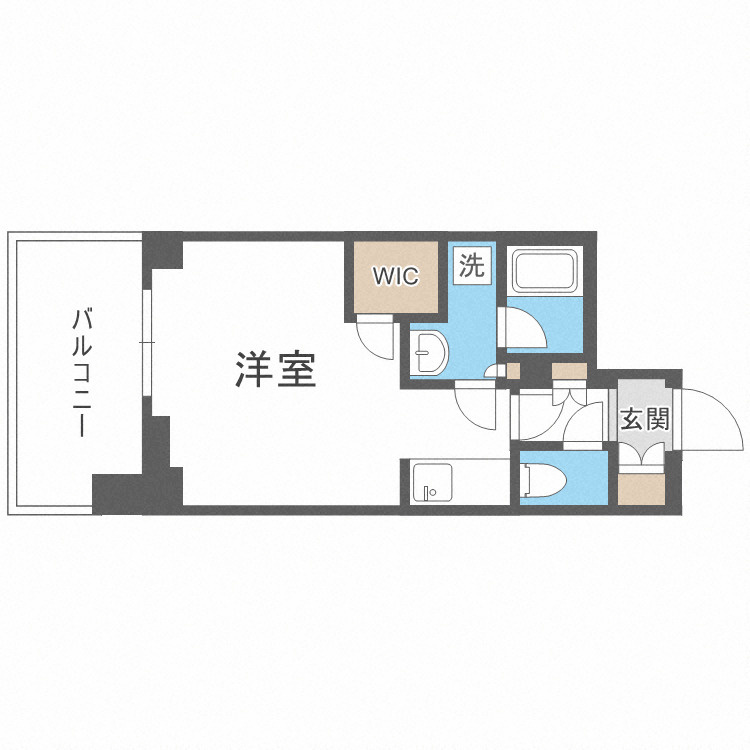 ザ・パークハビオ堂島の間取り