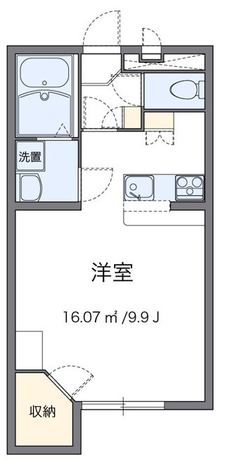 レオパレスアメニティアネックスの間取り|双葉　原町　相馬　家具　家電　社宅　マンスリー