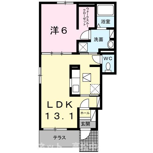 【間取り】 | フェリーチェ丸亀