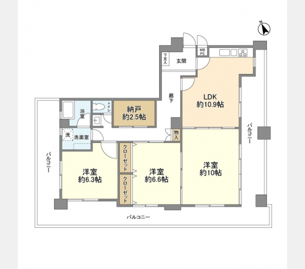 【間取り】 | 五反田永谷タウンプラザ | 間取