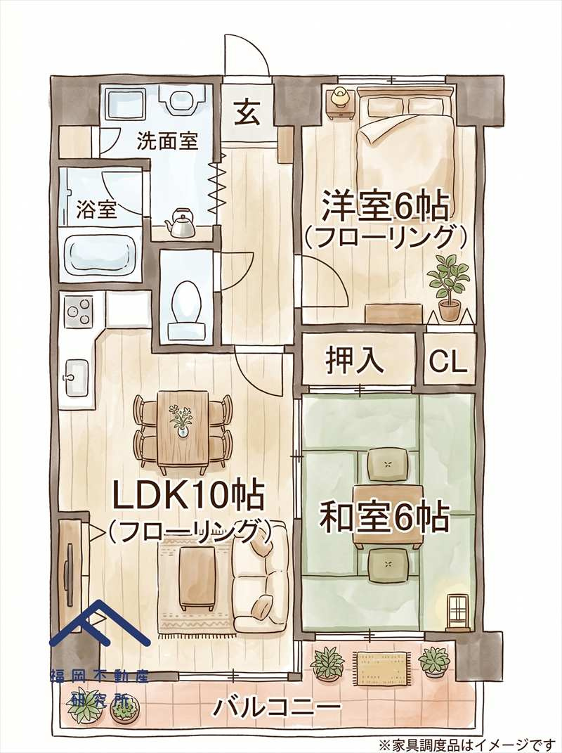 ニューライフ天神の間取り