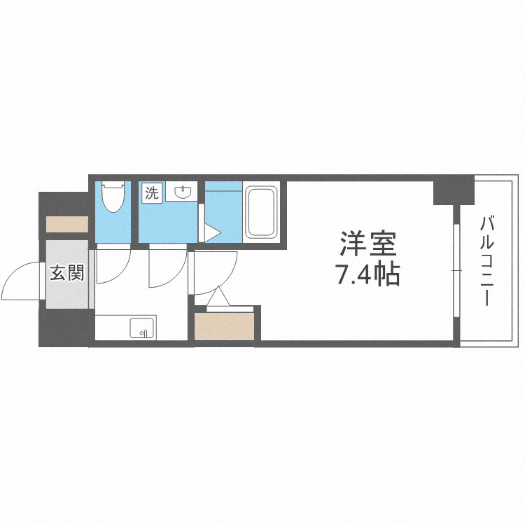 アプリーレ中之島の間取り