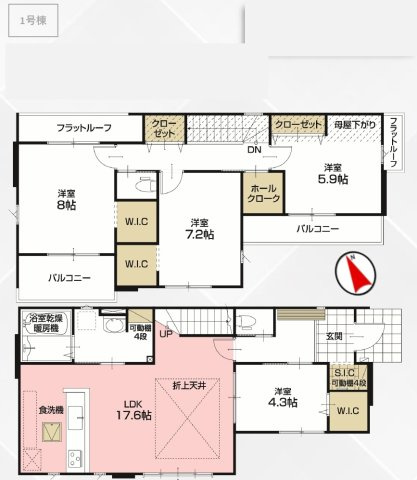 篠籠田７期【高田小学校:徒歩９分】の間取り
