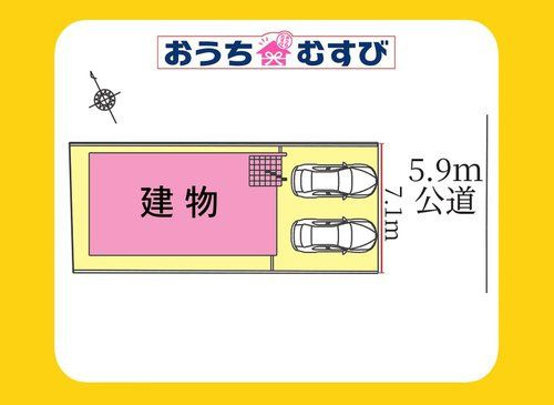 小牧市新町2期(全1棟)の区画図