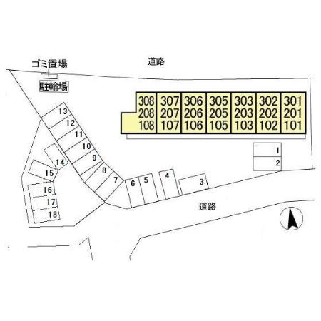 メリーパレスの区画図
