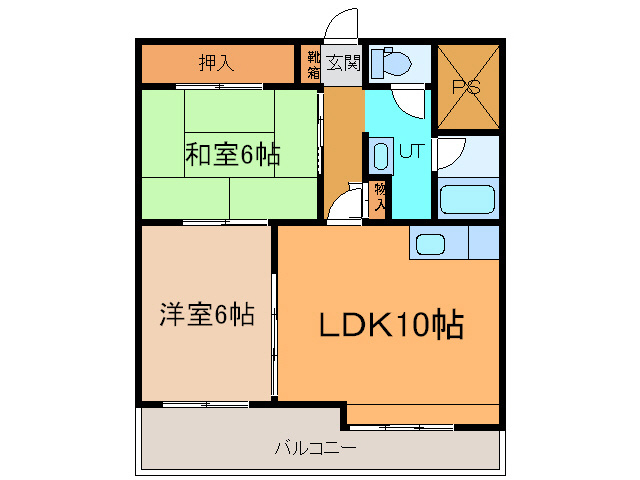帯広マンション第2の間取り
