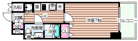 【間取り】 | ラヴ心斎橋ウエスト