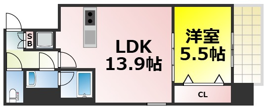 【間取り】 | LaDouceur九条 仲介手数料無料