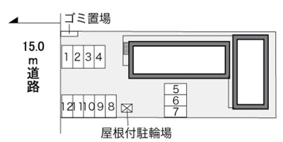 【区画図】 | レオパレスハッサムＢ