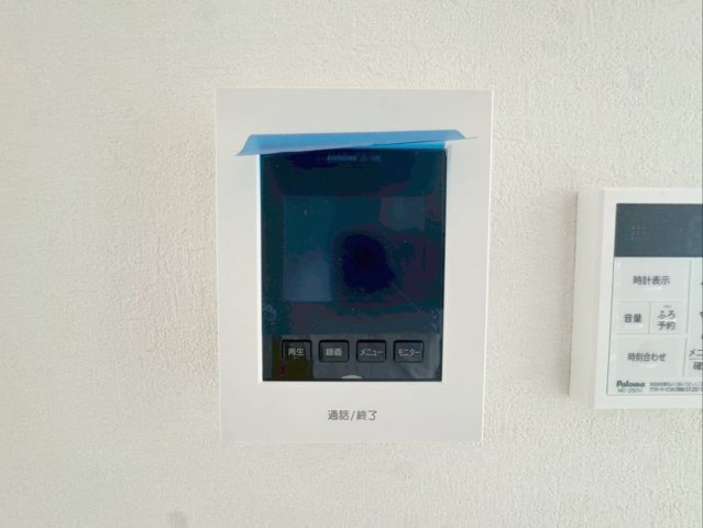 糟屋郡粕屋町仲原　新築戸建　1・2号棟の防犯設備|来客の顔が見えて安心のモニター付きインターホン！