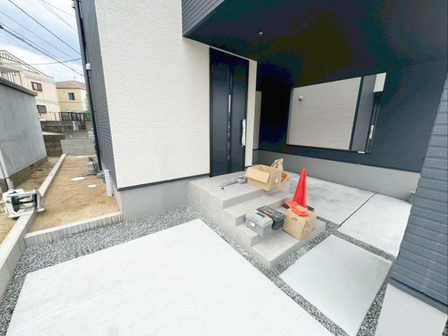 糟屋郡粕屋町仲原　新築戸建　1・2号棟の外観|プライバシーと開放感を両立した住まいです！