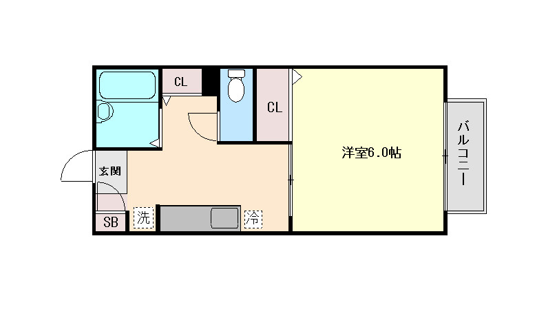 ポミエ六甲の間取り