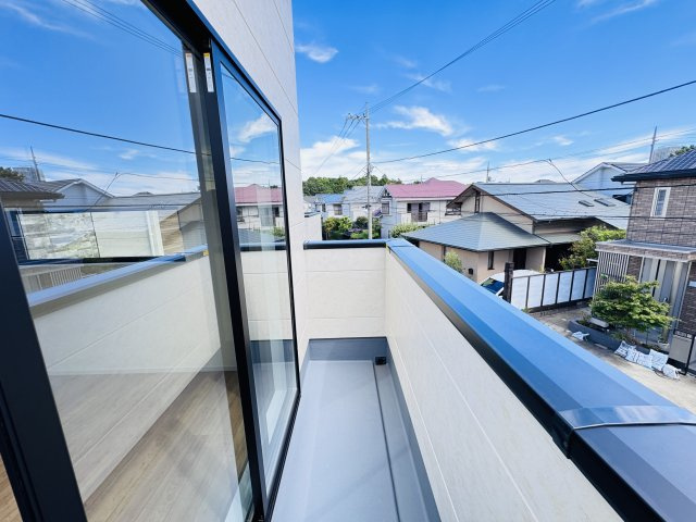 柏市柏の葉２丁目新築戸建（柏の葉12期）のバルコニー|寝室前バルコニー