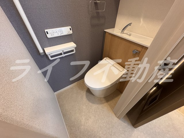 パークヴィラのトイレ|ゆったりとした空間のトイレです