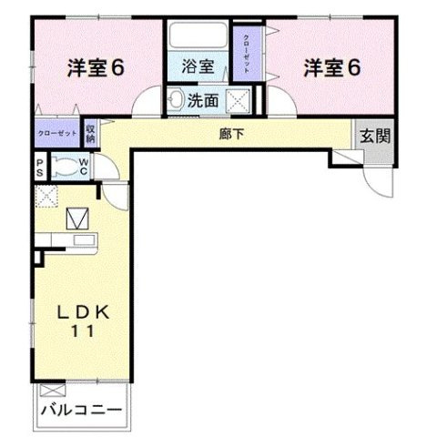 アルカンジュ光　壱番館の間取り