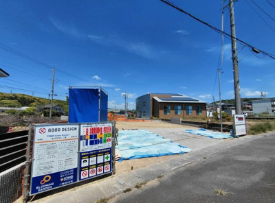 【外観】 | 掛川市洋望台 新築一戸建て | 現在建築中の外観画像です。ご内覧は同じメーカーの完成物件へご案内いたしますので、いつでもご相談ください！