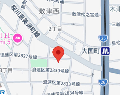 ファーストフィオーレ難波南パークサイドの地図