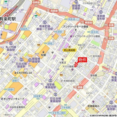 【地図】 | Ｂｒｉｌｌｉａ銀座ｉｄ