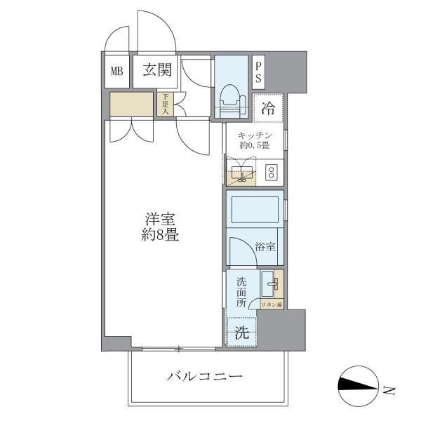 レクシード両国駅前の間取り