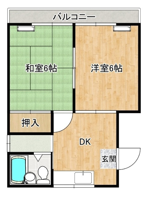 天神スカイハイツの間取り