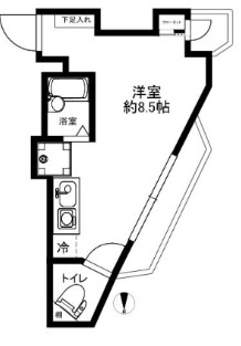 キャタデイマンション上野入谷の間取り