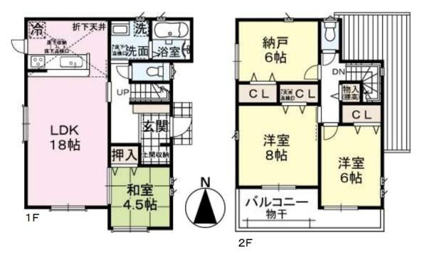 ファーストタウン忌部町 １号地 ／新築一戸建の間取り