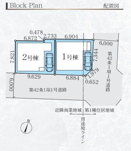 平塚市平塚２丁目新築戸建て　3期1号棟の区画図|区画図「平塚市平塚2丁目新築戸建て」