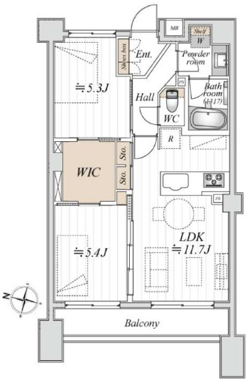アルシオン文京小石川の間取り