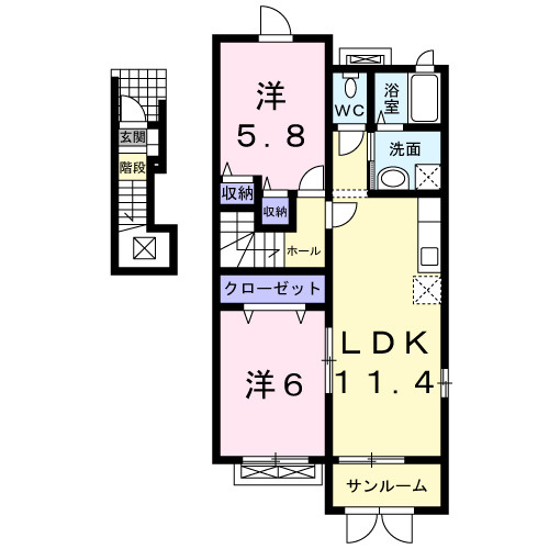 カスミンの間取り