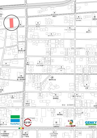 土地　那加前野町2丁目の地図