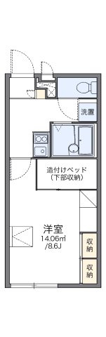 レオパレスグリーンパークの間取り