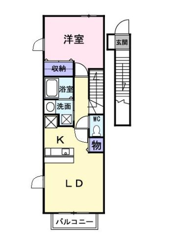 Ｗｅｓｔ　Ａｕｂｅの間取り